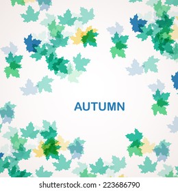 Autumn seasonal background eps10, vector illustration