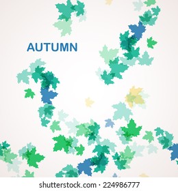 Autumn seasonal background eps10, vector illustration