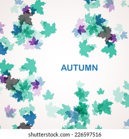 Autumn seasonal background eps10, vector illustration