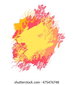 Autumn seasonal banner or poster design. Fall leaf. Vector illustration.