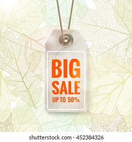 Autumn seasonal sale label. EPS 10 vector file included