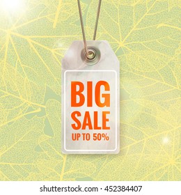 Autumn seasonal sale label. EPS 10 vector file included
