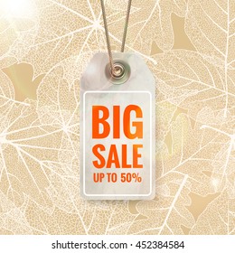 Autumn seasonal sale label. EPS 10 vector file included