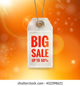Autumn seasonal sale label. EPS 10 vector file included