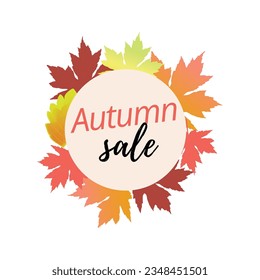 Autumn sell stickers vector set
