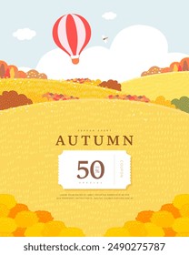 autumn sentimental frame illustration. Web-Banner
