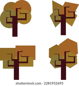 Autumn set of trees with geometry
vector graphic
10 eps