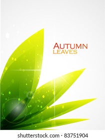 Fondo brillante de otoño. Eps10