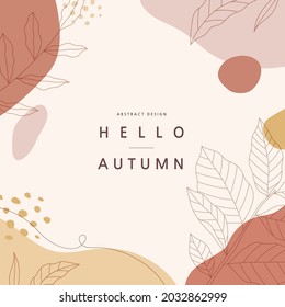 Autumn shopping event illustration. Banner. Frame.