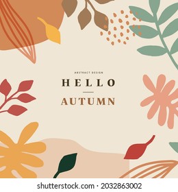 Autumn shopping event illustration. Banner. Frame.