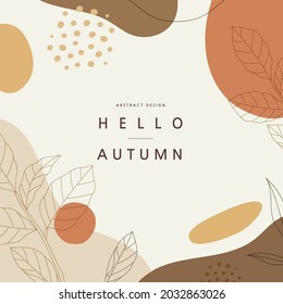 Autumn shopping event illustration. Banner. Frame.