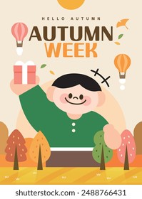 Autumn Shopping Event Template illustration