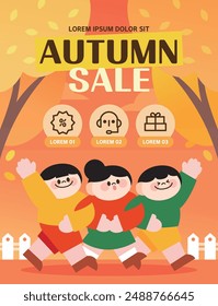 Autumn Shopping Event Template illustration