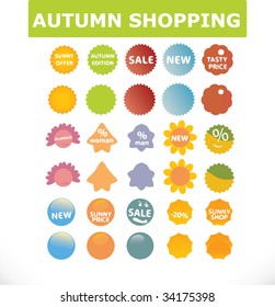 compras de otoño. vector