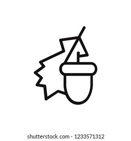 Autumn sign vector icon