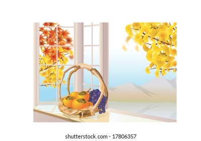 Autumn Sketch : vector illustration