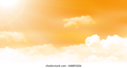 Autumn sky scenery background