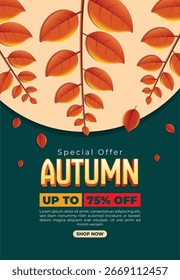 Otoño Oferta especial Fondo del cartel