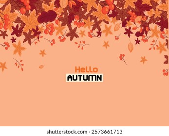 Autumn special seamless pattern background