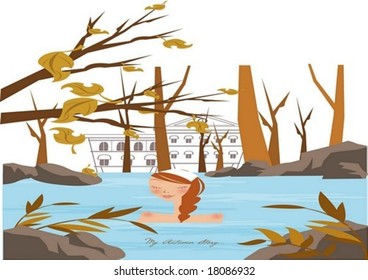 露天風呂 のイラスト素材 画像 ベクター画像 Shutterstock