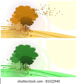 autumn and summer nature backgrounds