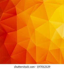 Autumn sun triangle template. plus EPS10 vector file