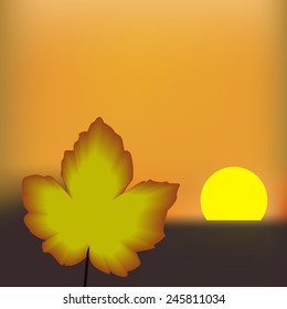 autumn sunset