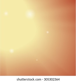 Autumn sunset light. Abstract vector background.