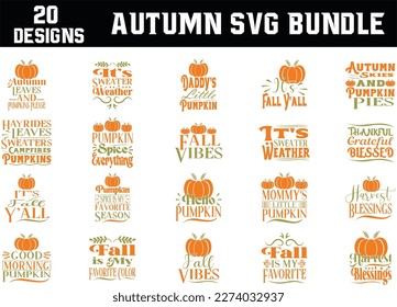 Autumn svg bundle, Autumn svg design