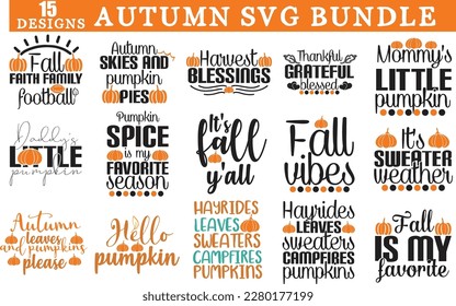 Autumn SVG bundle,  fall svg bundle, thanksgiving svg, hello fall svg
