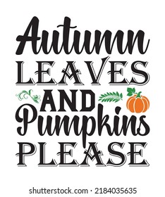 Autumn SVG Design Perfect For T-Shirt And Others