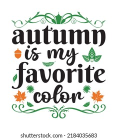 Autumn SVG Design Perfect For T-Shirt And Others