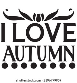 Autumn SVG T-Shirt Design Vector File.