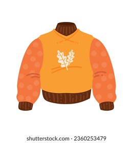 autumn sweater design vector isolated