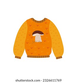 Autumn sweater on a transparent background