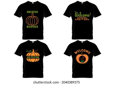 autumn  t shirt bundle , easy to print all purpose for man, women and children.
