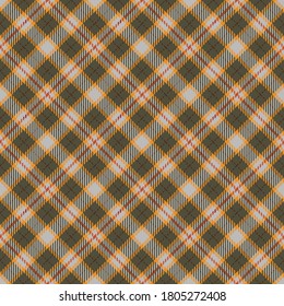 Autumn  Tartan Seamless Pattern Background. Fall Color Panel Plaid, Tartan Flannel Shirt Patterns. Trendy Tiles Vector Illustration for Wallpapers.

