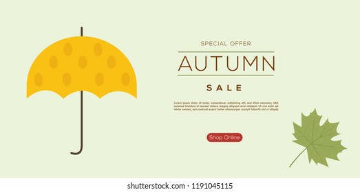 Autumn templates. Vector design for card, poster, flyer, web and other users. 