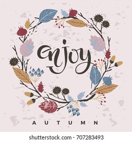 Autumn templates. Vector design for card, poster, flyer, web and other users.