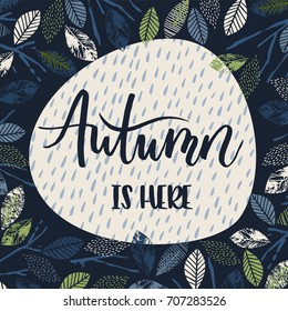 Autumn templates. Vector design for card, poster, flyer, web and other users.