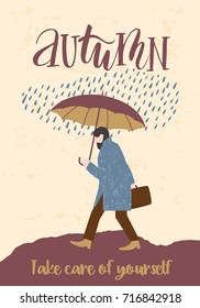 Autumn templates. Vector design for card, poster, flyer, web and other users.