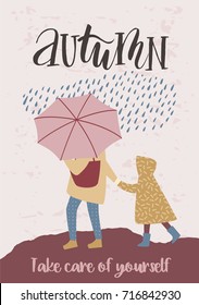 Autumn templates. Vector design for card, poster, flyer, web and other users.