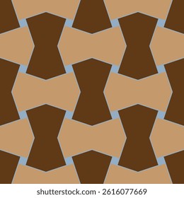 Autumn Tessellation, Geometric seamless Pattern