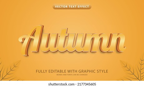 Autumn Text Effect Editable With Graphic Style