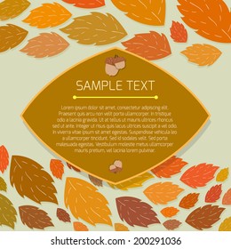 Autumn thanksgiving frame with copyspace 