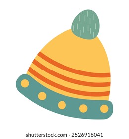 Autumn and Thanksgiving themed flat elements vector illustrations