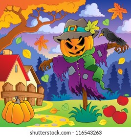 Imagen temática del otoño 2 - ilustración vectorial.