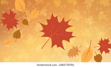 Autumn theme elegant vector background. Design for presentation, website, landing page, wallpaper, flyer, booklet, banner