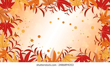 Autumn theme elegant vector background. Design for presentation, website, landing page, wallpaper, flyer, booklet, banner