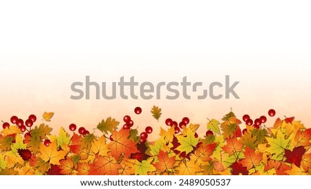 Autumn theme elegant vector background. Design for presentation, website, landing page, wallpaper, flyer, booklet, banner